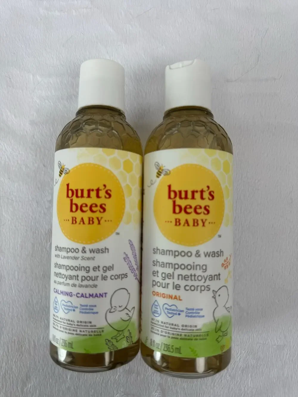 Burt's Bees Baby Shampoo and Wash Original and Lavender Scent